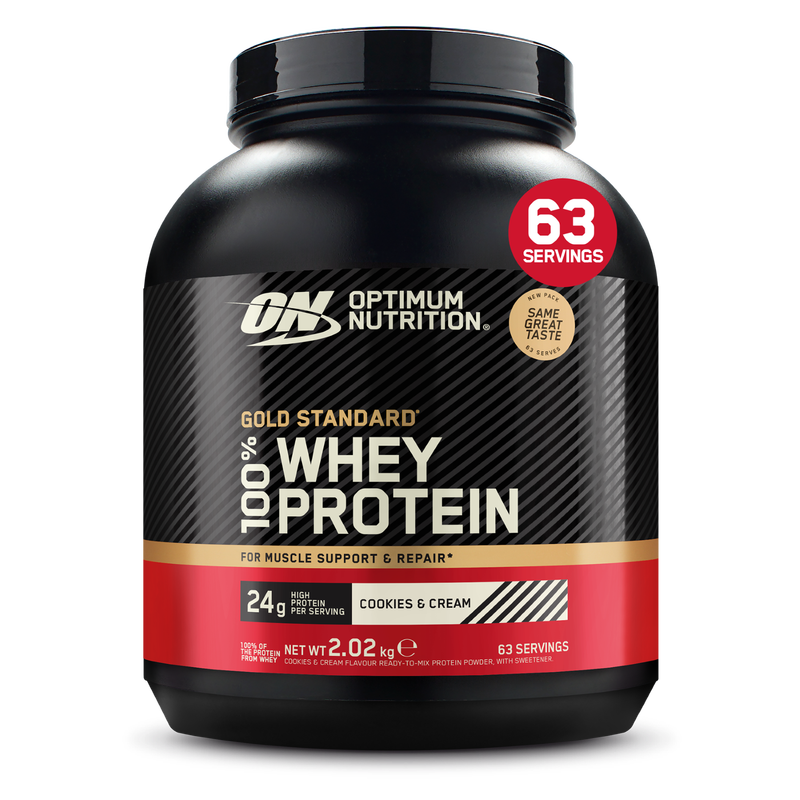 Optimum Nutrition Gold Standard 100% Wei-eiwitpoeder – 2,02 kg – Cookies & Cream