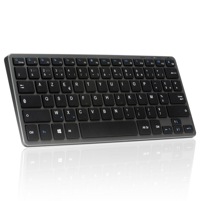 Clavier Sans Fil Bluestork Mini R – Compact, Rechargeable, AZERTY - vue 3