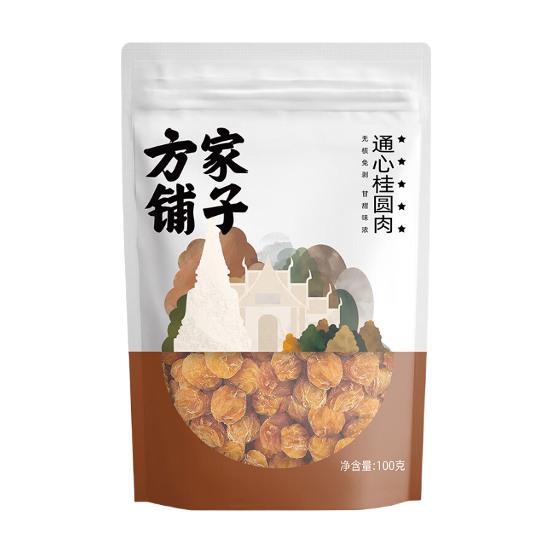 Fangjiapuzi Fang Jia Puzi Pitted Dried Longan Pulp 100G