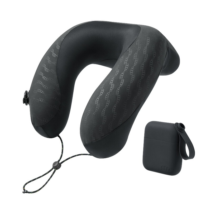 LC612, Full Support Travel Pillow Black F, Couple Gift Perfect Gift