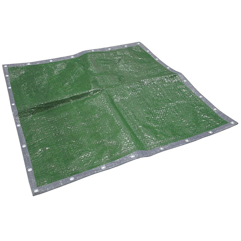 Heavy Duty Tarpaulin Green/Silver 18 x 18ft