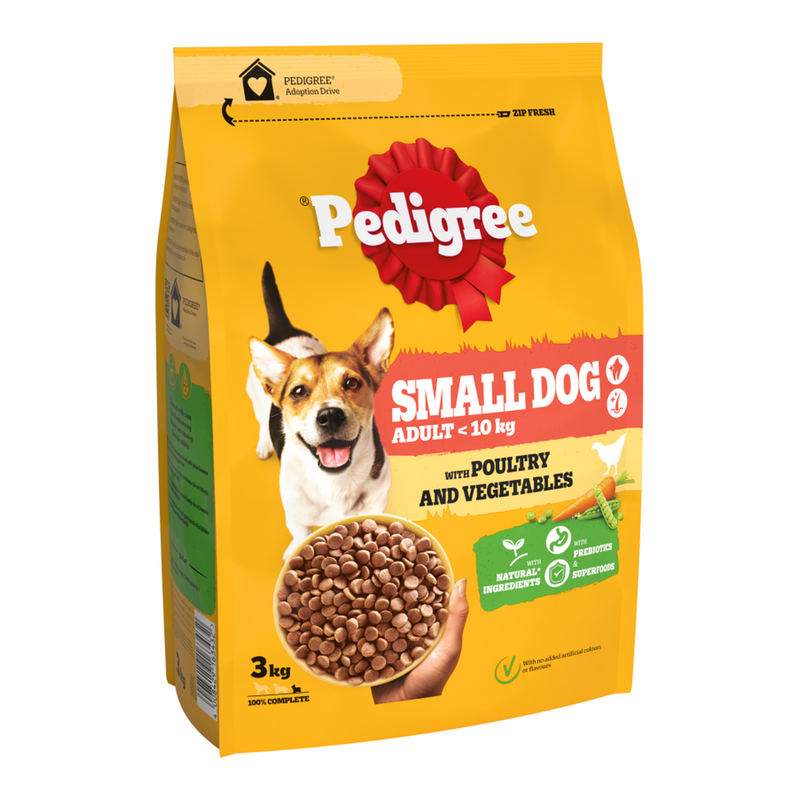 Pedigree Complet Adult Small Dog Dry Poultry And Vegetables 3Kg