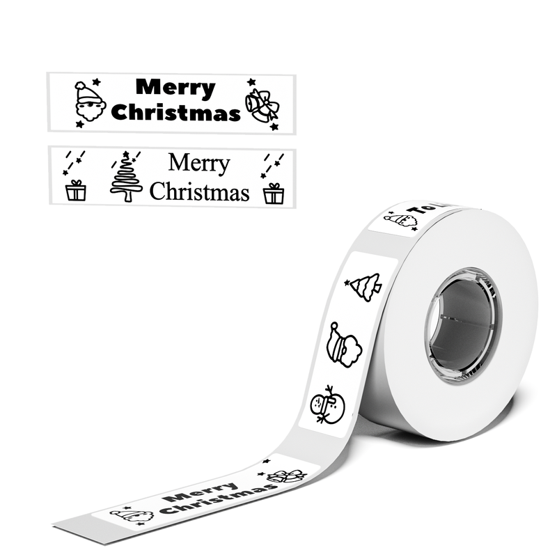 Phomemo labelmateriaal voor D30, 0,47 x 1,57 inch, wit, 3 rollen (totaal)
