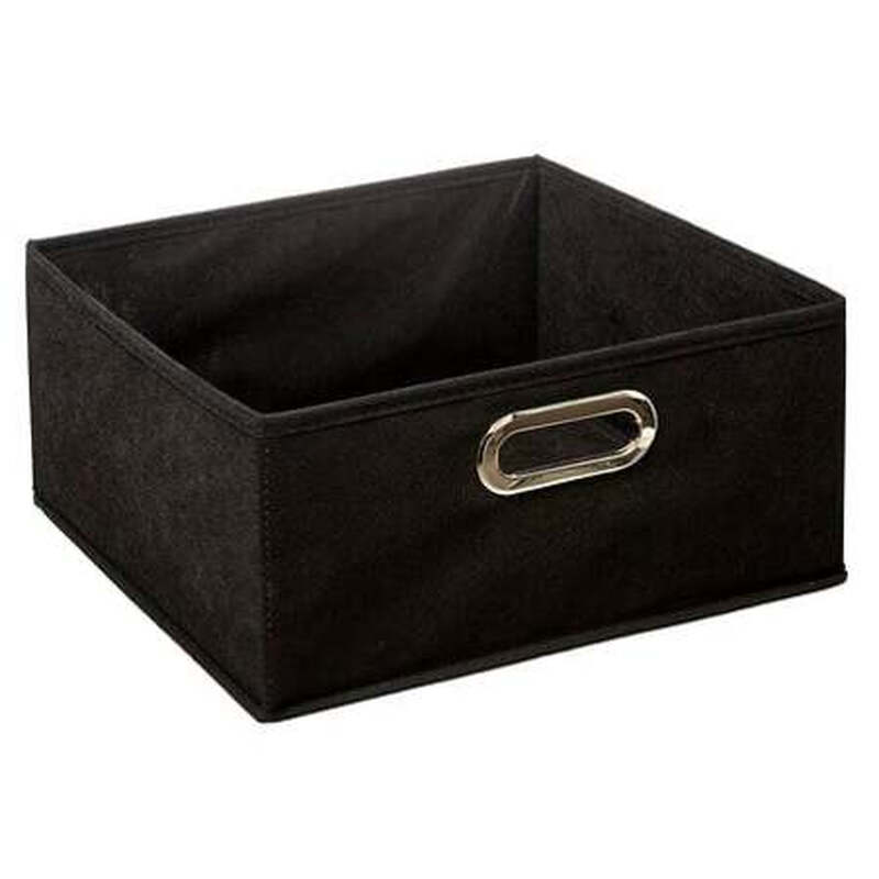 5five Schwarze Schlichte Aufbewahrungsbox 31x15cm