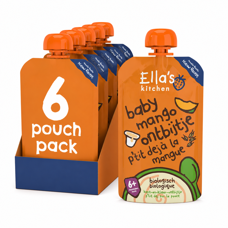 Ella's Kitchen BIO Mango Ontbijtje 6 M+ 100 g x 6