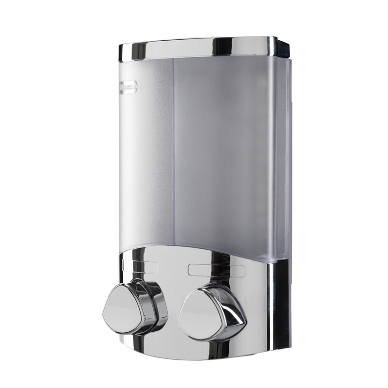 Croydex Wall Mounted Soap Dispenser Duo - Chrome