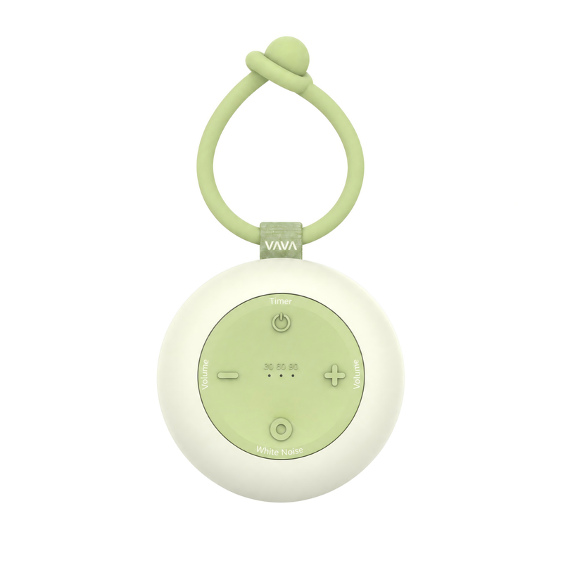 VAVA VA-CL005 Tragbare White-Noise-Maschine mit Nachtlicht, 18 Klänge, 5 Lichtmodi, Timer und 40 Std. Akku