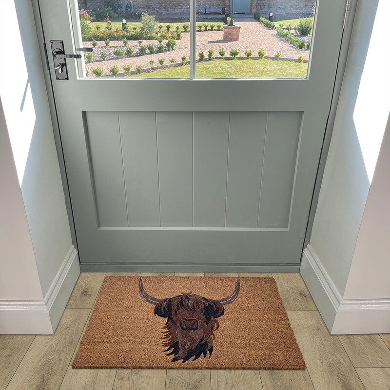 Doormat Highland Cow Coir 40x70cm