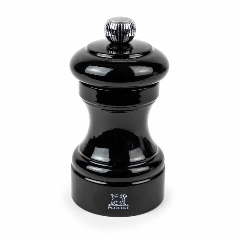Peugeot Bistro salt mill 10cm slate lacquered wood