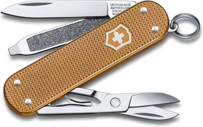 Victorinox zakmes Classic Alox - zandkleur, 5 functies