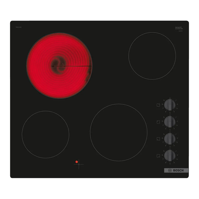 Bosch PKE611CA3E Series 2 60cm Ceramic Hob - Black Glass
