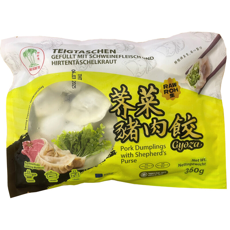 TCT dumplings met varkensvlees en herderstasje 360 g