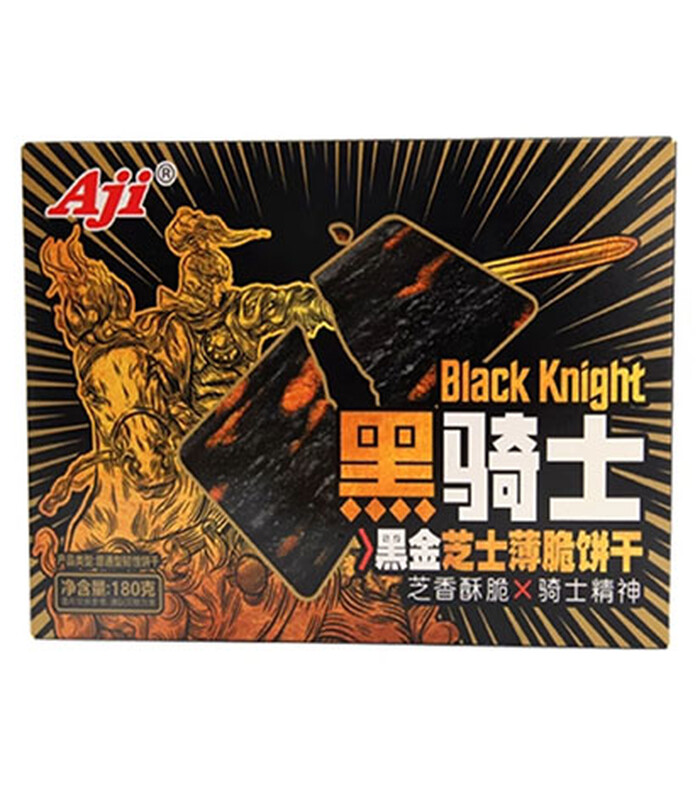 Aji Black Knight Gold Cheese Thin Crackers 180g
