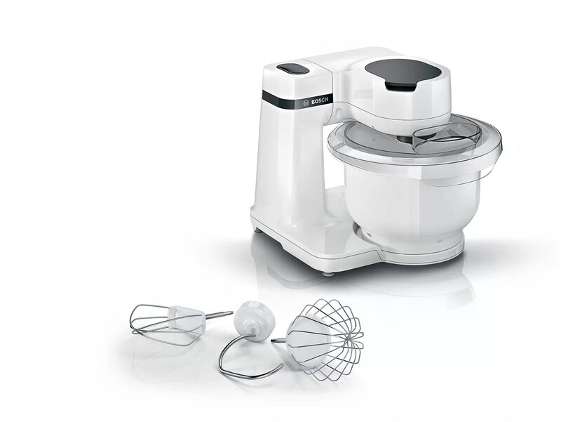 Bosch MUMS2AW00 staande mixer - 1000 W planetaire mengactie - 5,5 L kom - inclusief meerdere accessoires