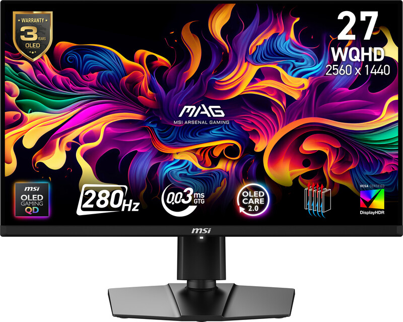 MSI MAG 271QP X28 27" WQHD 280Hz OLED Gaming Monitor