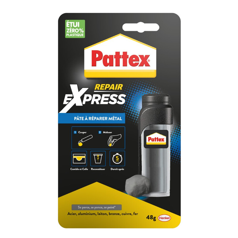 Colle Pâte Époxy Répar' Métal Pattex Le Tube De 48g - vue 3
