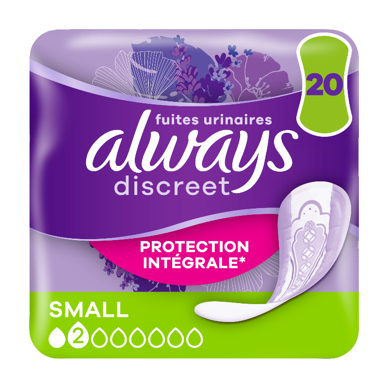 ALWAYS Discreet Small - Serviettes D'Incontinence - 20 Unités