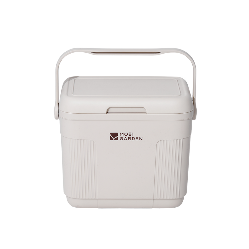 Mobi Garden, Tragbare isolierte Kühlbox, Lebensmittelechte Eisbox, Campingwagen Reise Picknick Aufbewahrungsbox, 22 L, Weiß, Langanhaltende Isolierung, Aufbewahrung mit großer Kapazität