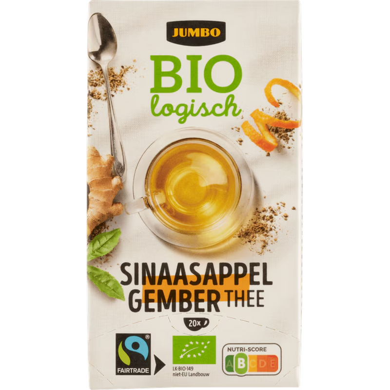 B+ B Gingembre Orange Thé 20 pièces