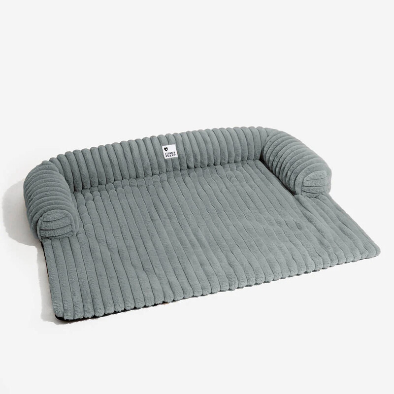 Drawn Plush Sofa Cushion Size M Light Gray