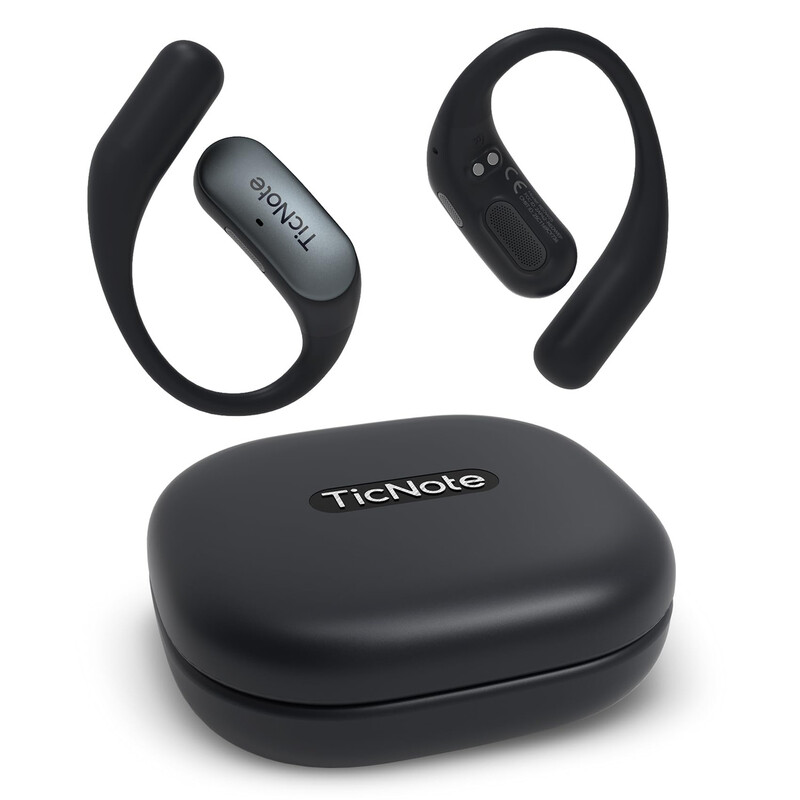 Mobvoi TicNote Pods WLAN KI Aufnahme-Ohrhörer, 32 GB Speicher, Live-Transkription, ENC-Geräuschunterdrückung, 25 h Aufnahme, Bluetooth 6.0, Marineblau