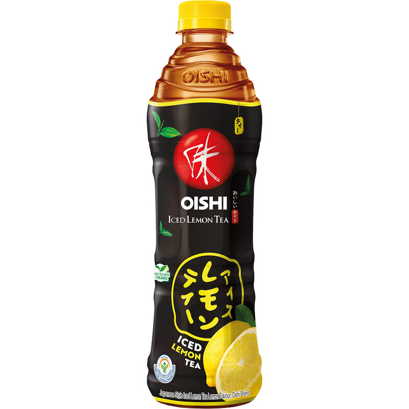 Oishi Schwarzer Teegetränk Zitronen-Eistee 500 ml