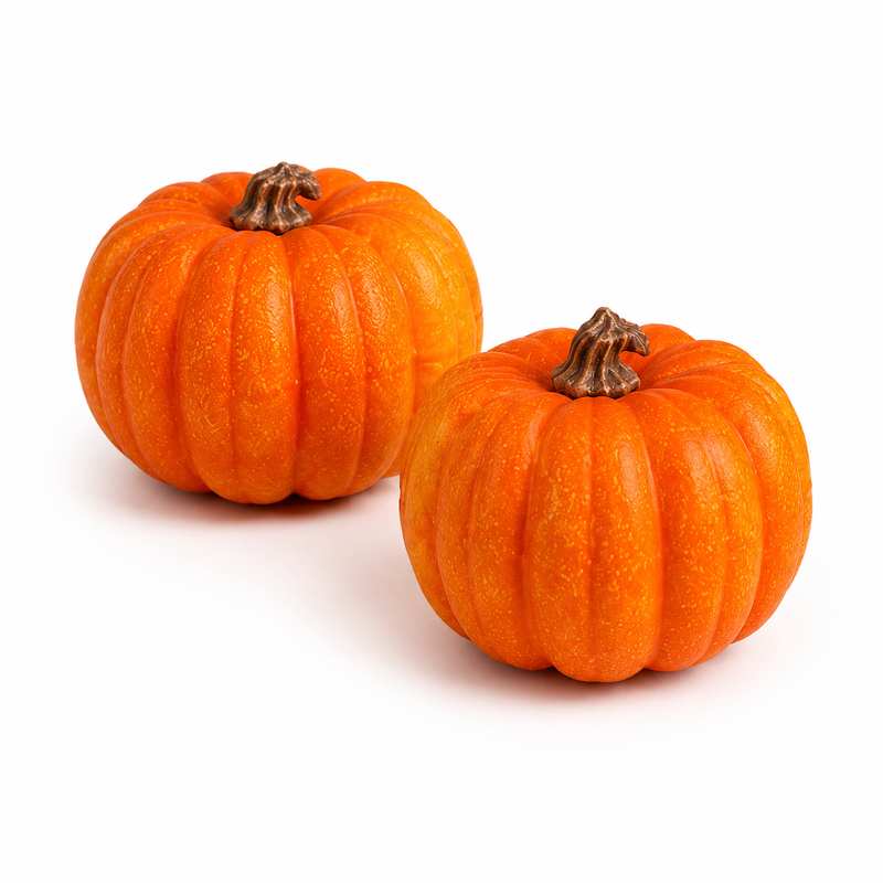Festive Pumpkin Decorations, Pack of 2