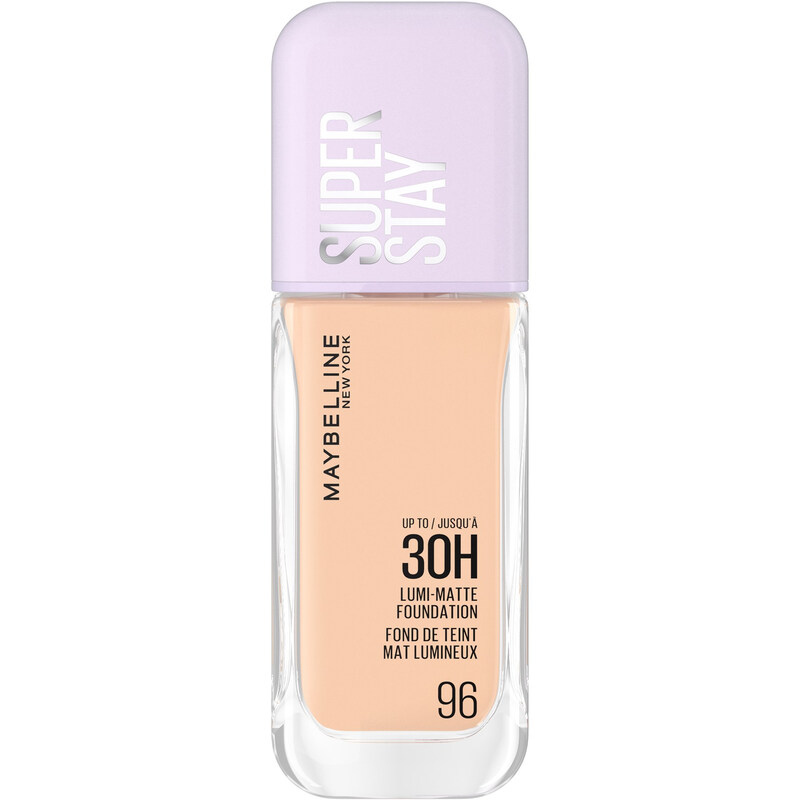 Maybelline New York Lumi-Matte 30H Wear Foundation in Shade 96 for a Flawless Matte Finish with Luminous Undertones, 35ml