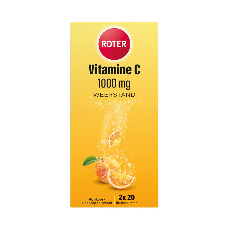 ROTER Vitamine C Bruistabletten Duo Sinaasappel-Abrikoos 2*20 St