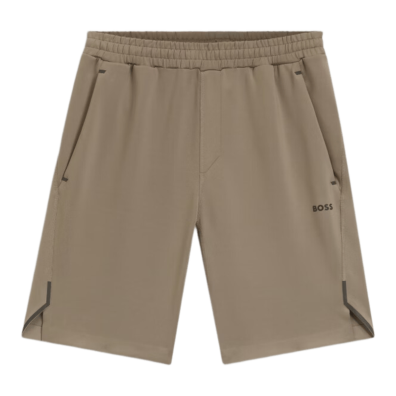 BOSS Active Shorts in Quick-Dry Fabric with Reflective Logo Light/Pastel Green