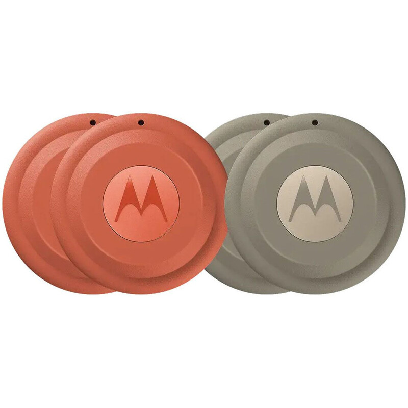 Motorola Moto Tag 2 4er-Pack intelligente Bluetooth-Tracker für Smartphones, 2x Laurel Oak und 2x Arabesque