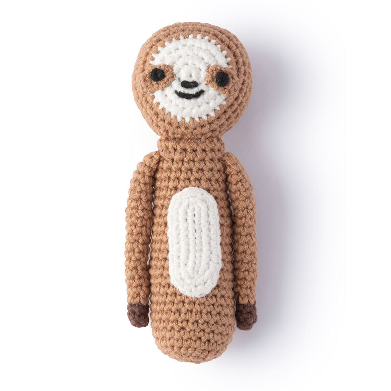 Crochet Rattle Sleepy Sloth