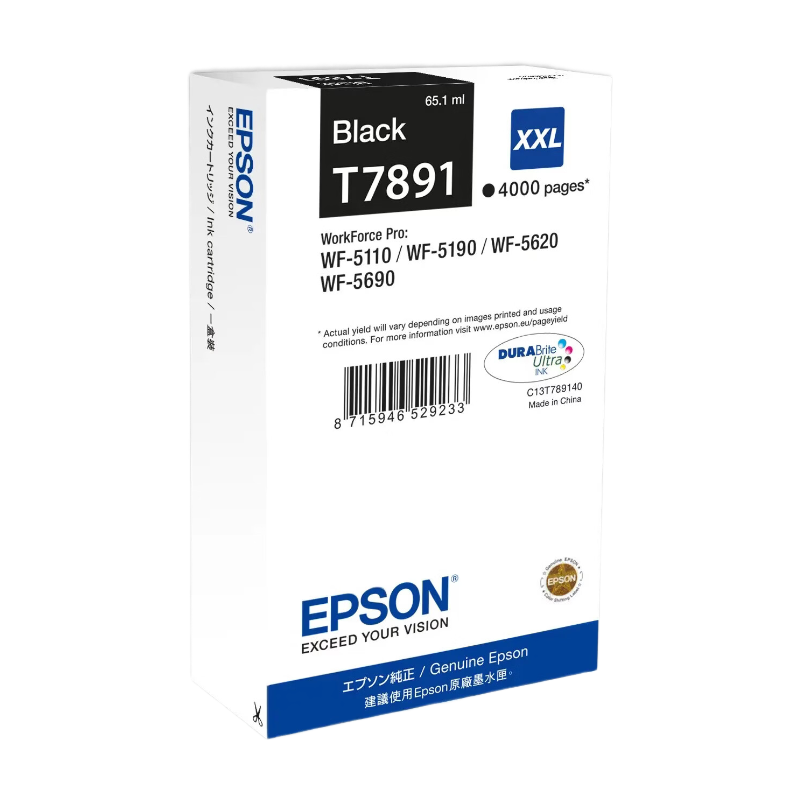 Epson inktcartridge XXL zwart