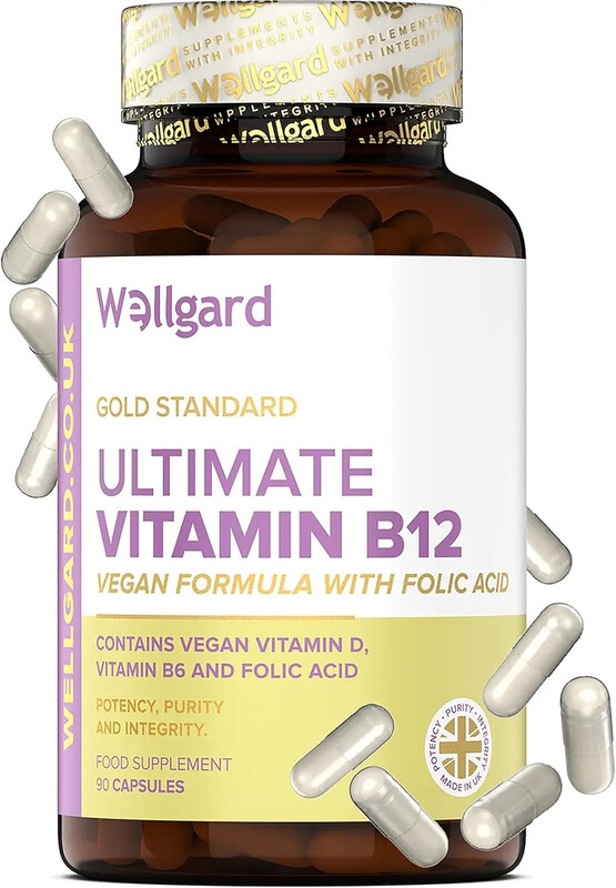 Wellgard Vitamin B12 Ultimate Vegan Energy Support Formula Capsules - 90 Capsules
