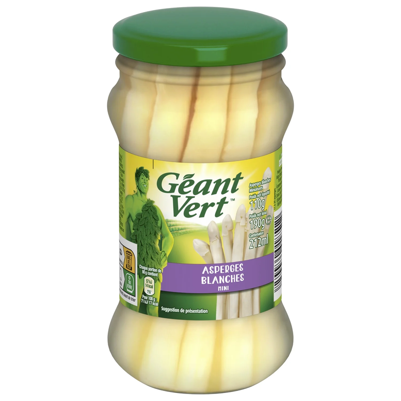 Asperges Blanches Mini Geant Le Bocal De Net Égoutté - vue 1