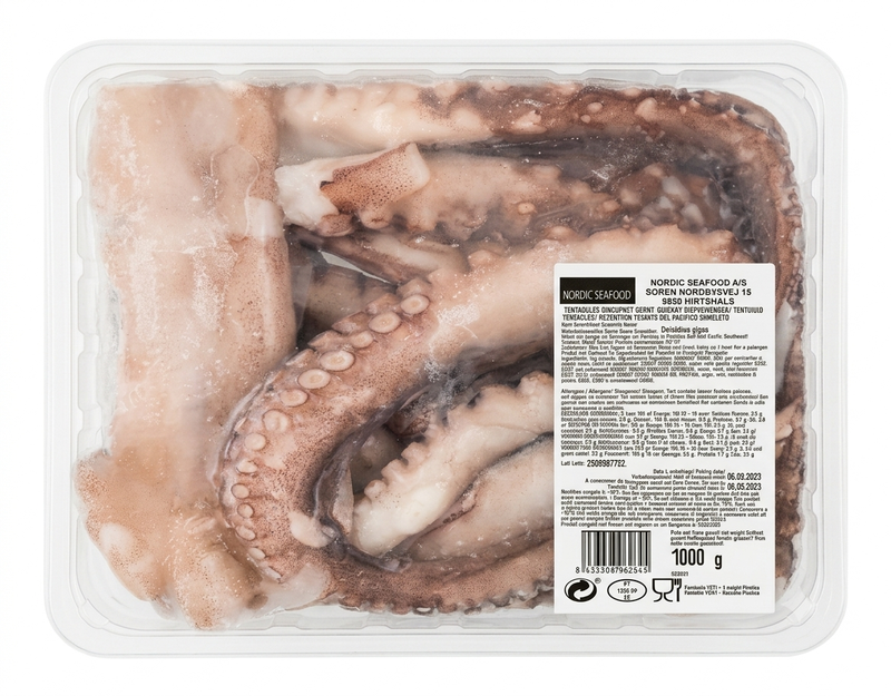 Nordic Seafood Riesenkalmar Tentakel tiefgefroren Nettogewicht 1000g