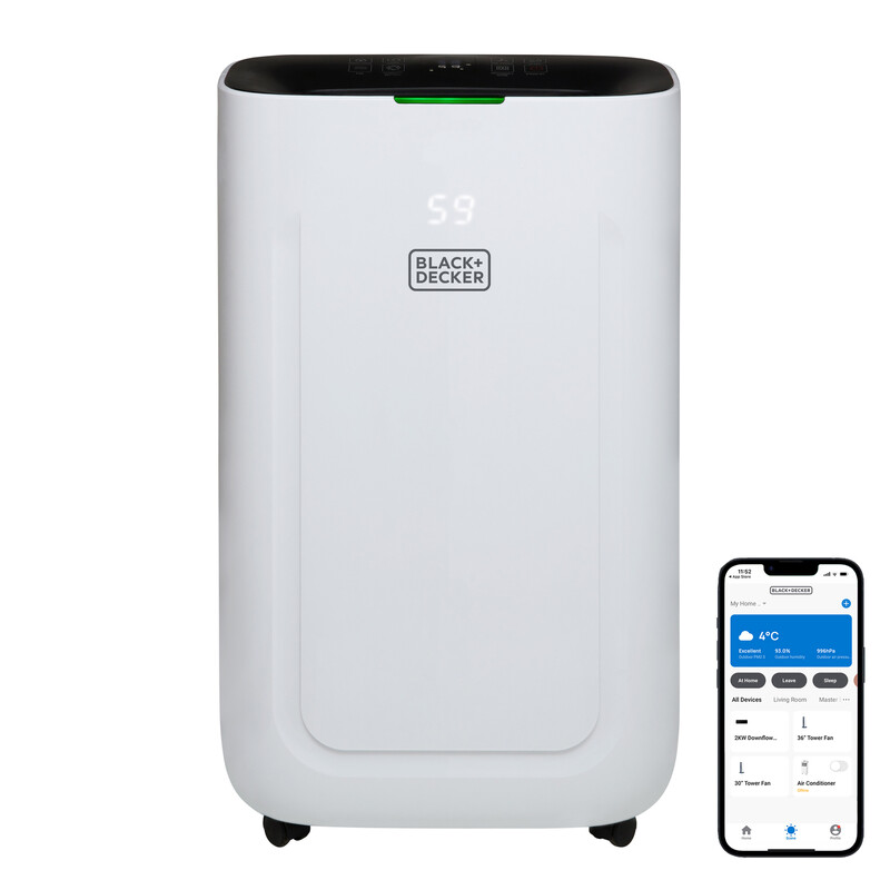 20 L Smart Dehumidifier – App Control, 4 Modes, 6.5 L Tank Capacity – White, BXEH6001