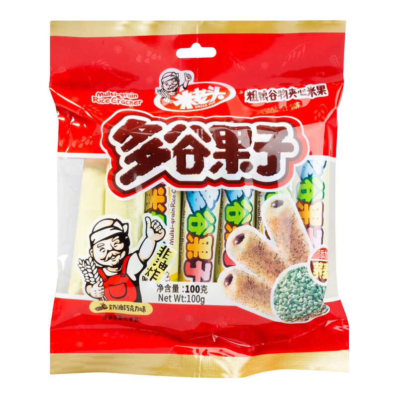 Mi Lao Tou Mehrkorn-Frucht-Snack (Sahneschokoladengeschmack) 100 g