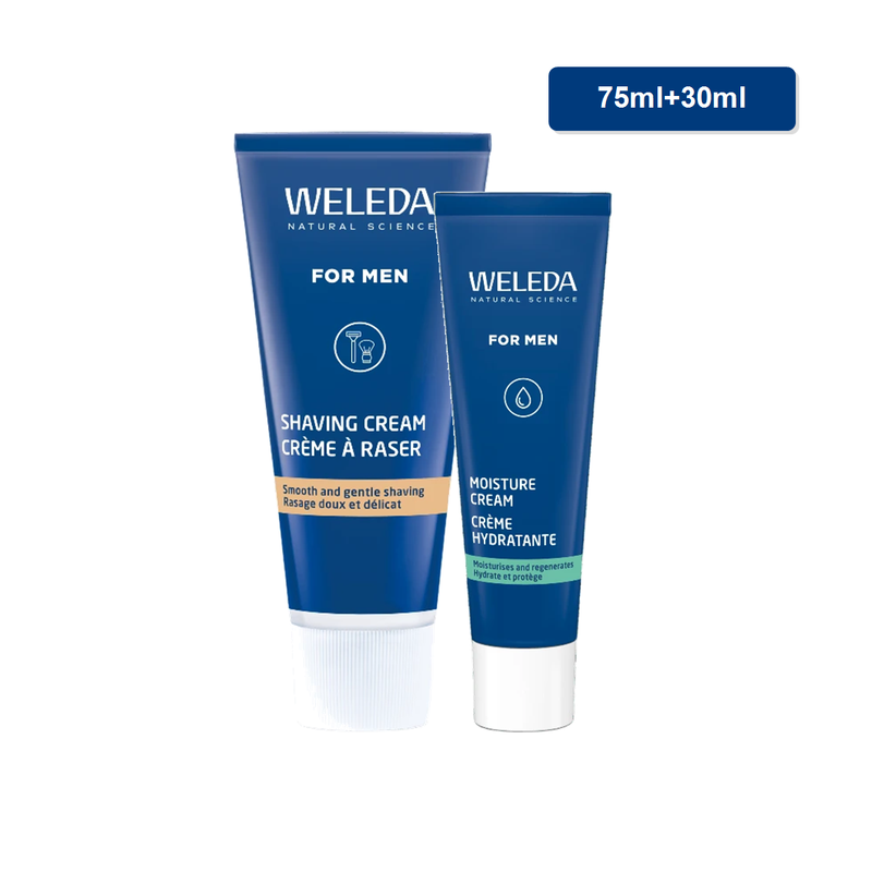 Weleda Men Gezichtsverzorgingsset (Gezichtscrème + Scheercrème)
