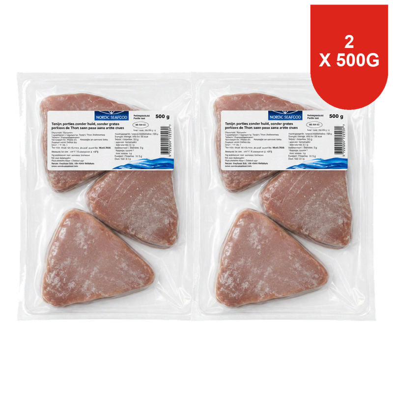 Tonijnsteak (geelvintonijn) 500 g x 2