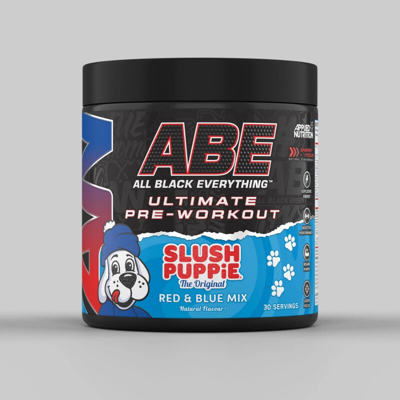 ABE Pre Workout Powder Slush Puppie Red and Blue Mix Flavour - 375 g