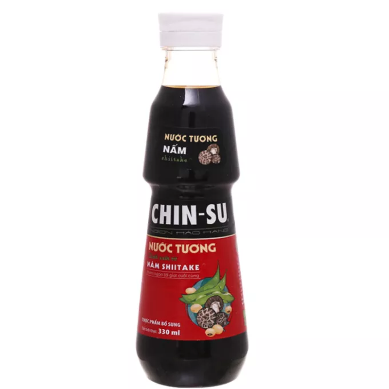 CHIN-SU Shiitake Sojasauce (Nước Tương Nấm Shitake) 330 ml