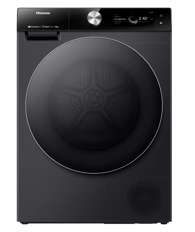 Hisense 7S Freistehender Wäschetrockner mit Wärmepumpe, 10 kg