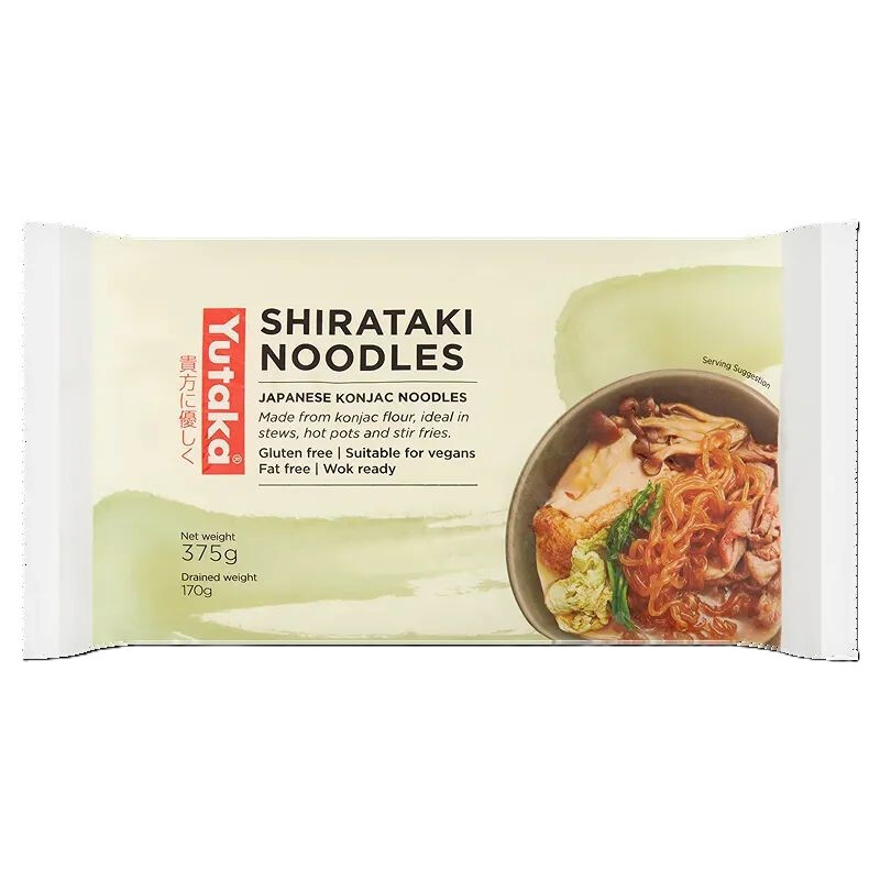 Japanese-Style White Shirataki Noodles 375g (170g Drained)