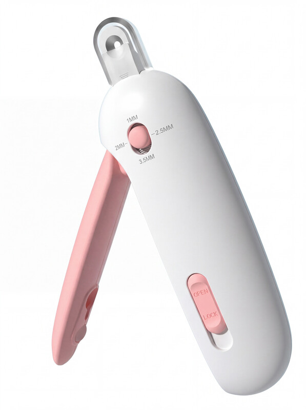 【Back-to-School】Petgravity Verstelbare verzorgingstrimmer - Roze, voor katten en kleine huisdieren van alle leeftijden, ergonomisch ontwerp