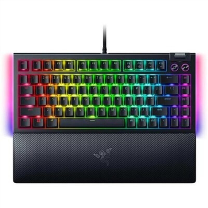 Razer BlackWidow V4 75% Hot-swappable Gaming Mechanical Keyboard - US QWERTY Layout