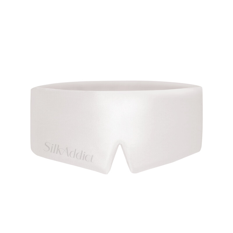 100% Mulberry Silk Sleep Mask Ivory