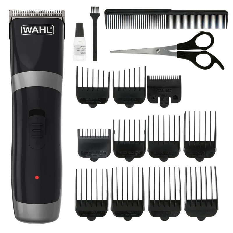 Clip N Rinse Clipper Kit, Cordless Rechargeable Washable Blades, 9639-017, Black