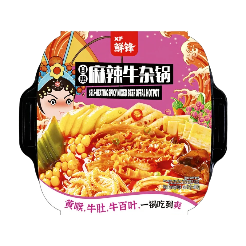 XF Self Heating Spicy Beef Offal Hotpot 480g