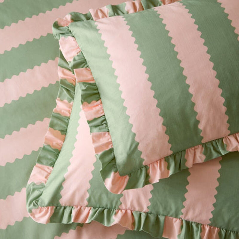 Pillowcase Pair Bridie Pink/Green